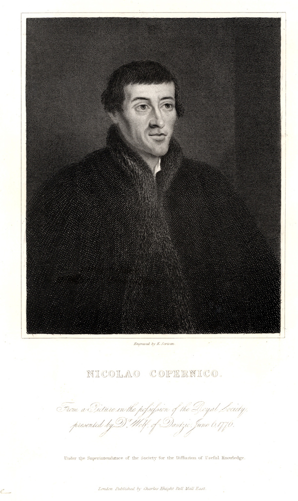 “Nicolao Copernico” — Edward Scriven — 1833