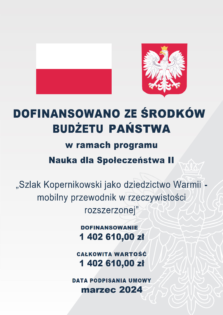 Plakat projektu Szlak Kopernikowski